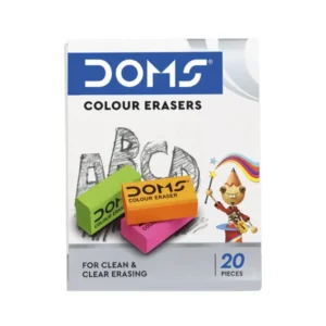 DOMS, COLOUR Erasers - | 20-Piece Set |